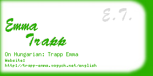 emma trapp business card